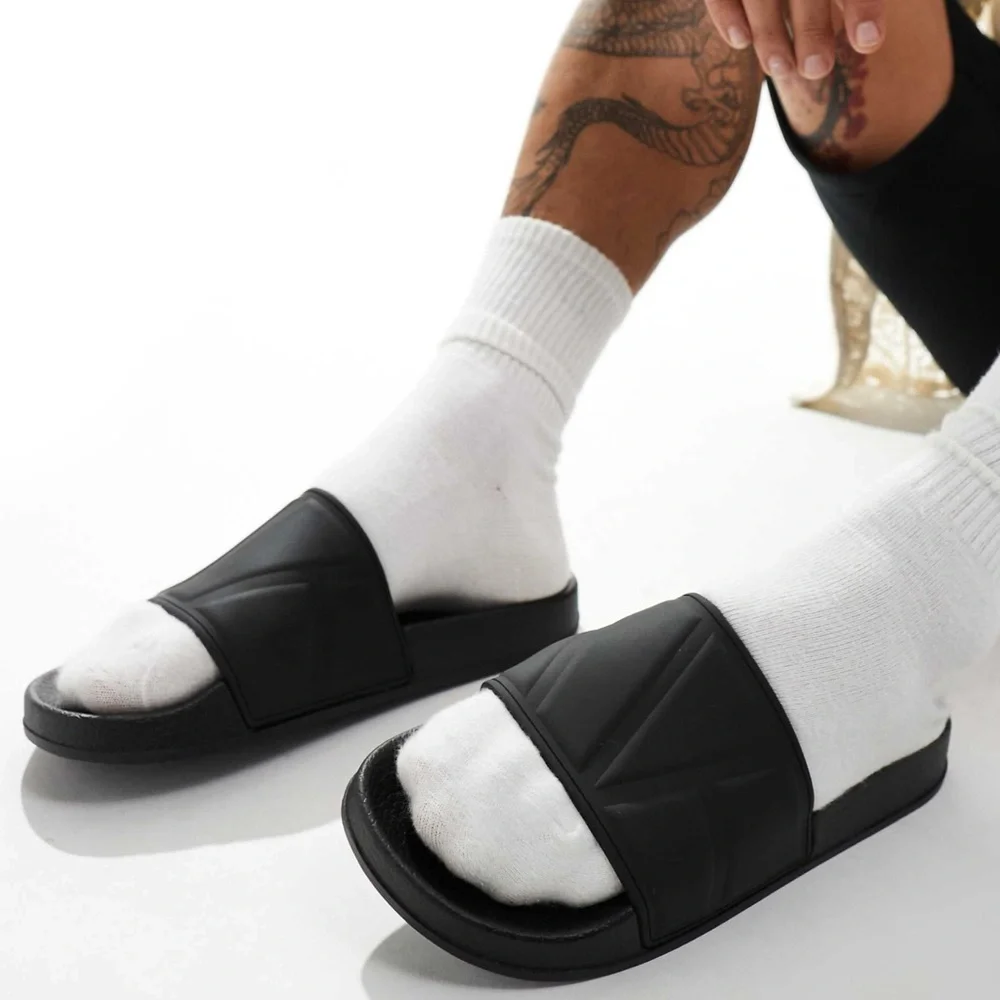 ASOS • Black Slides Sandals - Picture 3 of 6